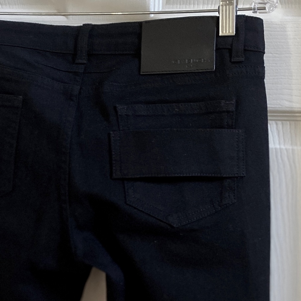 Givenchy Black Skinny Low Rise Zippered Leg Jeans NWT - Picture 6 of 6